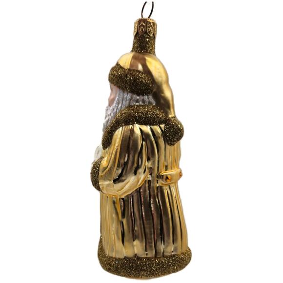 Patricia Breen Snowflake Santa Claus Citrine Christmas Decor Signed Ornament - Picture 7 of 12